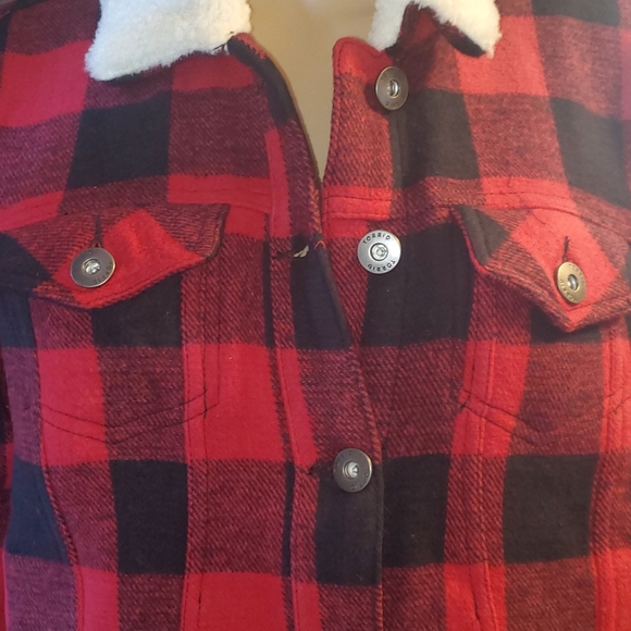 NWT - Torrid brand - Size Large, Red Buffalo Plaid jacket. - Picture 3 of 9